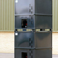 The HGS IBC has a heavy duty welded steel frame and rotationally moulded liner.