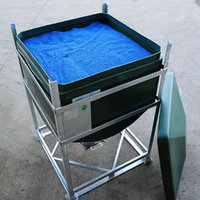 The DGO 120 silo IBC has optional top inlets and bottom outlets.